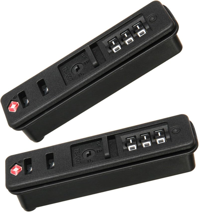 Ech.Apr 2-Pack TSA Locks for Luggage, Luggage Locks TSA Approved, Small Travel Combination Lock for Luggage Bag Backpack Baggage Suitcase, Black EA354N - Image 1